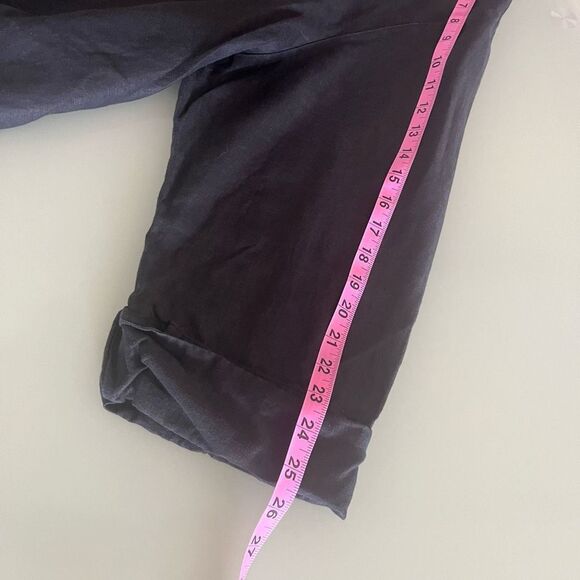 Women’s Blouse Top 100% linen 2X 3/4 sleeves Extra Large black button down - Picture 6 of 11